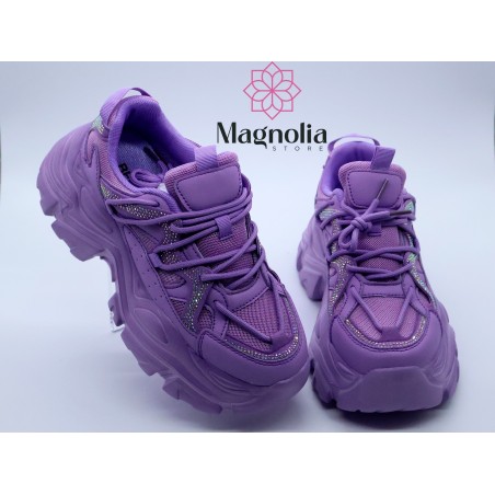 Tenis Lila con Brillos Berness