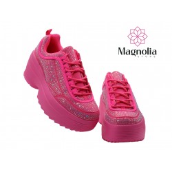 Tenis Rosa con Brillos Plataforma Berness