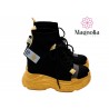 Tenis Plataforma Negro Anthony Wang