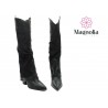 Botas Altas Plegables Negro